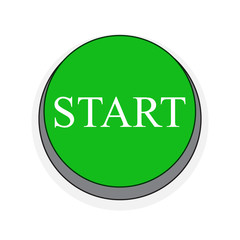 Start button. Vector illustration