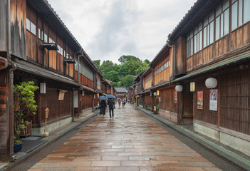 城下町金沢 雨のひがし茶屋街