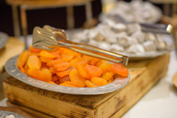 dried fruits on the buffet