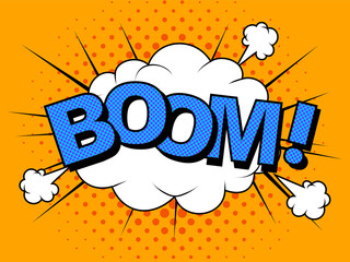 Comics Boom Comic Vector cartoon afbeelding explosies