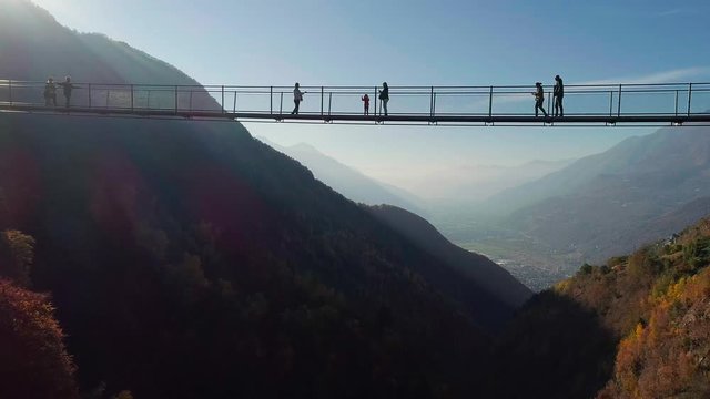 Aerial 4K - Ponte nel Cielo - Valtartano - Valtellina (IT)