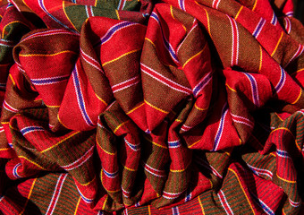 Thai loincloth loincloth, Thai style plaid cloth decorated with beautiful Thai fabric.