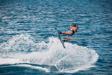 kitesurfer in action