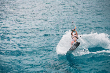 kitesurfer in action