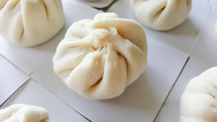 Fototapeta na wymiar chinese steamed buns homemade