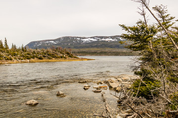 Western Brooke River from the banks, Grose Morne National Park, Newfoundland, Canada