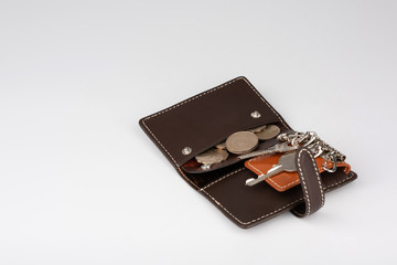 Brown Key Pouch