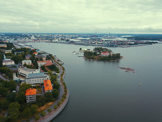 フィンランドのヘルシンキの港湾