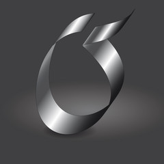 Schleifenbuchstabe O