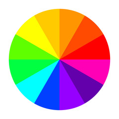 Obraz premium Color wheel. Vector Illustration