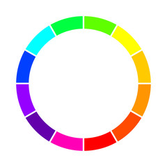Color wheel. Vector Illustration