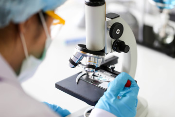 Set of Chemical tube development and pharmacy in laboratory,biochemistry and research technology concept.