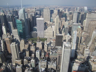 a nice view from the empire state building