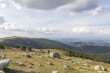 Fototapeta na wymiar Vue depuis le Mont Aigoual - Cévennes