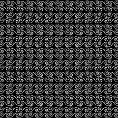 Wavy line pattern. Fashion graphic background design. Modern stylish abstract texture. Monochrome template for prints, textiles, wrapping, wallpaper, website etc. Vector illustration.