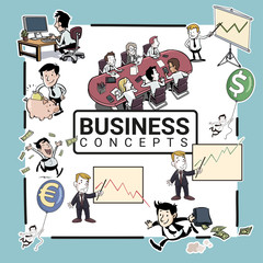 Conceptos de negocio y empresarios
