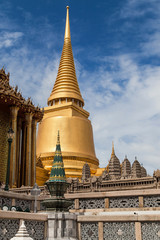 Golden Chedi and Scale Model of Angkor Wat