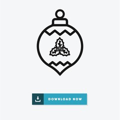 Bauble vector icon
