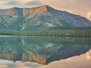 lake in the mountains. Hibiny