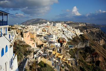 Obraz premium widok na Santorini