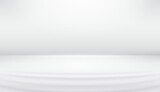 Studio backdrop white gray abstract background with smooth lines,shadows
