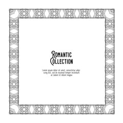 Template for invitation, greeting card banner, gift voucher