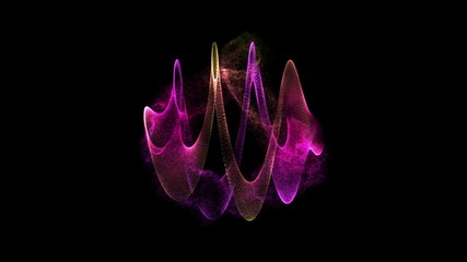 Abstract background texture with colorful lines spinning. Moving motion graphics backdrop.