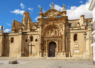Fototapeta na wymiar baroque church of Puerto Santa Maria,Cadiz,Spain