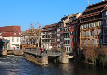Picturesque old town Strasbourg - Alsace - France