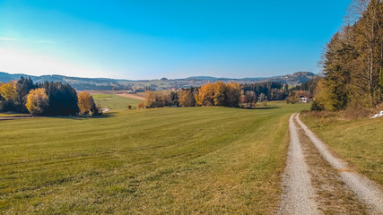 Beautiful autumn view near Kirchberg im Wald-Bavaria-Germany