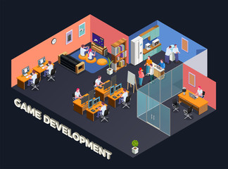 Game Development Isometric Composition © Macrovector
