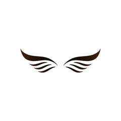 Simple wing logo, icon vector design element