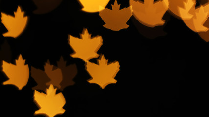 Blurred view of beautiful lights on dark background