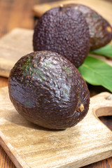 Ripe organic healthy hass avocado, new harvest