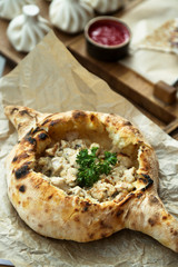 Traditional Georgian chicken pie