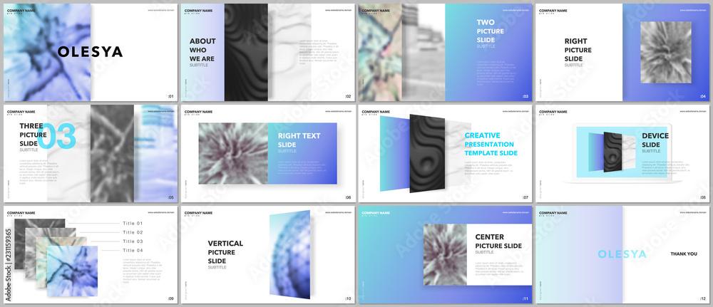 Canvas Prints minimal presentations design, portfolio vector templates with elements on white background. multipur