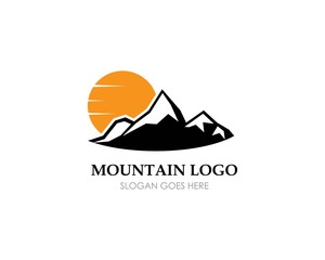 High Mountain icon  Logo Business Template Vector
