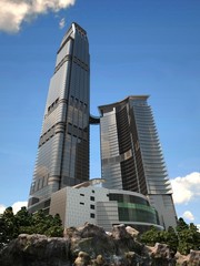 Obraz premium 3d render of building exterior