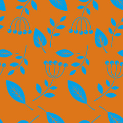 Vector beautiful decorative floral ornament