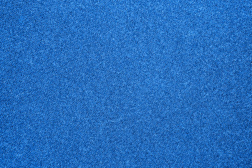 The texture of the carpet is blue.Background of blue carpet.