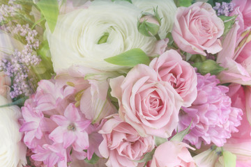 Obraz na płótnie Canvas Amazing flower bouquet arrangement close up