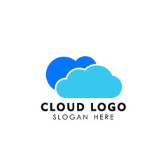 cloud logo design template vector icon