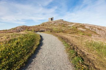 Fototapeta na wymiar Cabot Tower on Signal Hill in St John's
