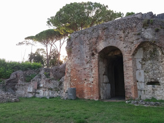 Roman ruins in Monte Cassino