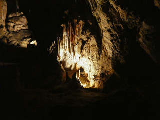 Karst cave in Postojna