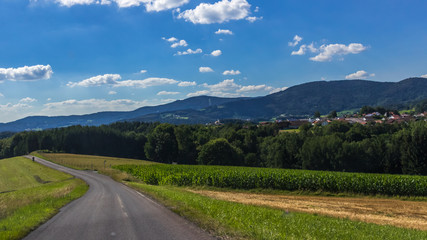 Fototapeta na wymiar Beautiful view near Kieflitz-Bavaria-Germany