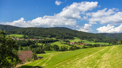 Fototapeta na wymiar Beautiful view near Kieflitz-Bavaria-Germany