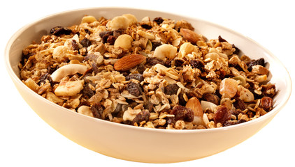 BOWL OF MUSILI ON WHITE