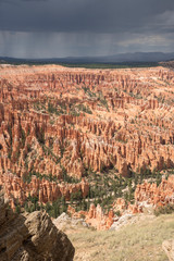 landscape on the bryce canyon in the united states of america