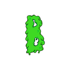 Slime Vector Logo Letter B
